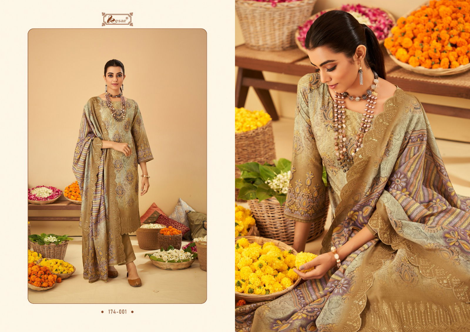 Bin Saeed By Kesar Printed Cotton Dress Material Catalog